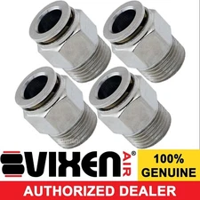 3/8"NPT MALE X 3/8"OD TUBE PUSH TO CONNECT/PTC STRAIGHT FITTING 4 PACK VXA7383-4