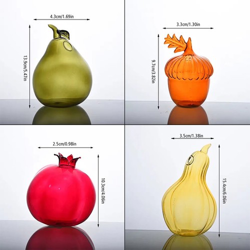 Fruit Shaped Glass Vase Aromatherapy Bottle Vase Home Decoration Flower Vase' - Picture 3 of 16