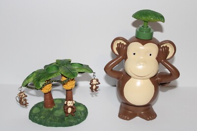 Essential Home Spunky Monkey Toothbrush holder and Lotion Dispenser