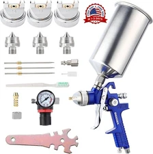 Profesional HVLP Pistola De Pintura De Aire Para Pintar Casas Autos Acero Nuevo