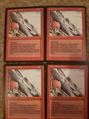 MTG - 4 x Goblin Rock Schlitten - The Dark