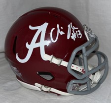 Malachi Moore Signed Crimson Alabama Mini Helmet Proof JSA COA Autographed Auto
