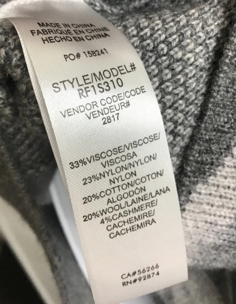 Splendid Collection Gray Camo Double Breasted Cardigan Sweater