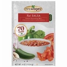 Mrs. Wages W573-J7425 Hot Salsa Tomato & Canning Mix, 4-oz. - Quantity 12