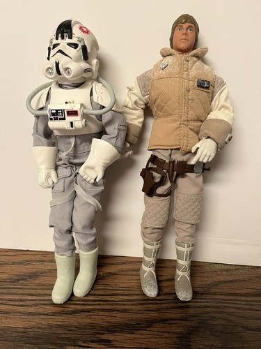 STAR WARS Luke Skywalker and Imperial Pilot -12" Tall Action Figures