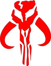 Mandalorian Bantha Skull Decal 6.5" x 5"