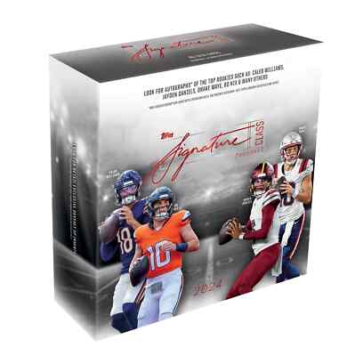 2024 Topps Signature Class Football NFL Trading Cards Mega Box - 12 Parallels  