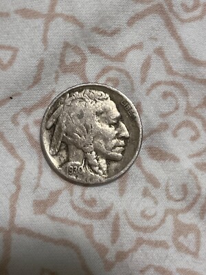 1930-S Buffalo Nickel 2 Feathers Mint Error 2WF9