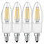 Miniaturansicht 1  - 4 x LED Filament Smart+ Kerzen 4W = 40W E14 klar warm Dimmbar Bluetooth -UVP 71€