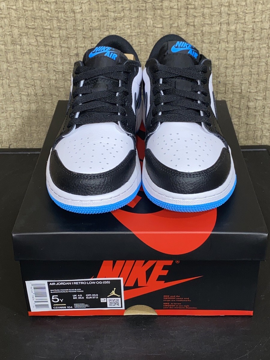 Nike Air Jordan 1 Retro Low OG Powder Blue Size 5 Youth Nike Air Jordan 1 Retro Low OG Powder Blue Size 5 Youth