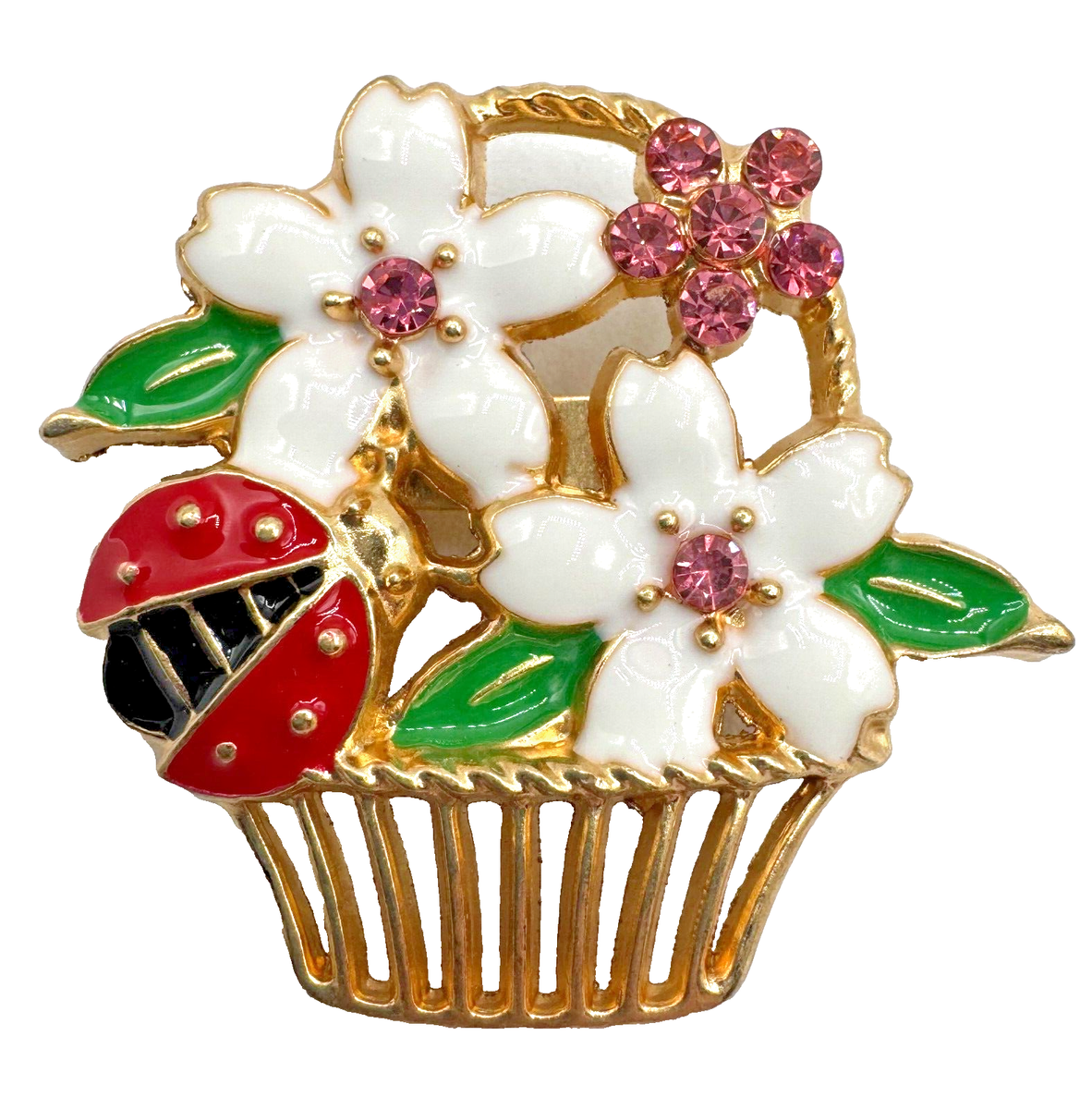 X3-2384 BROOCH GOLD TONE PIN 1.5