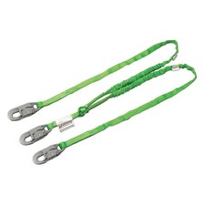 HONEYWELL MILLER 232TWLS-Z7/6FTGN Shock-Absorbing Lanyard,Green 1XER9