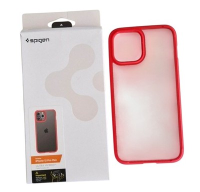 Spigen Ultra Hybrid Crystal Clear Case für iPhone 12 Pro Max - Rot ACS01620