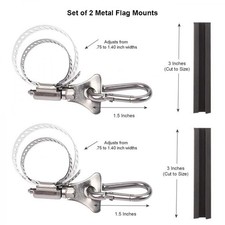 Boat and Marine Grommet Flag Clip Mounts