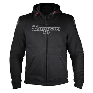 Furygan Livio Jacket Hoodie Motorcycle Mens Black White