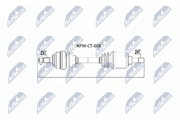 NTY Antriebswelle NPW-CT-008 FüR 3E Tepee Peugeot Partner 307 GroßRaumlimousine-image