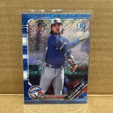 2019 Bowman Chrome Blue Shimmer /150 BP-111 Bo Bichette Jays Mets Rookie Year
