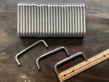 Polished Chrome Wire Pulls 3 3/4” cc 4” overall #8-32 x 1” SCREWS NOT INCLUDED