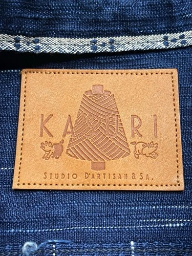 Studio D'Artisan Size 40 Kasuri Denim Indigo Hand Dyed Type 1 Jacket D4508 image 2
