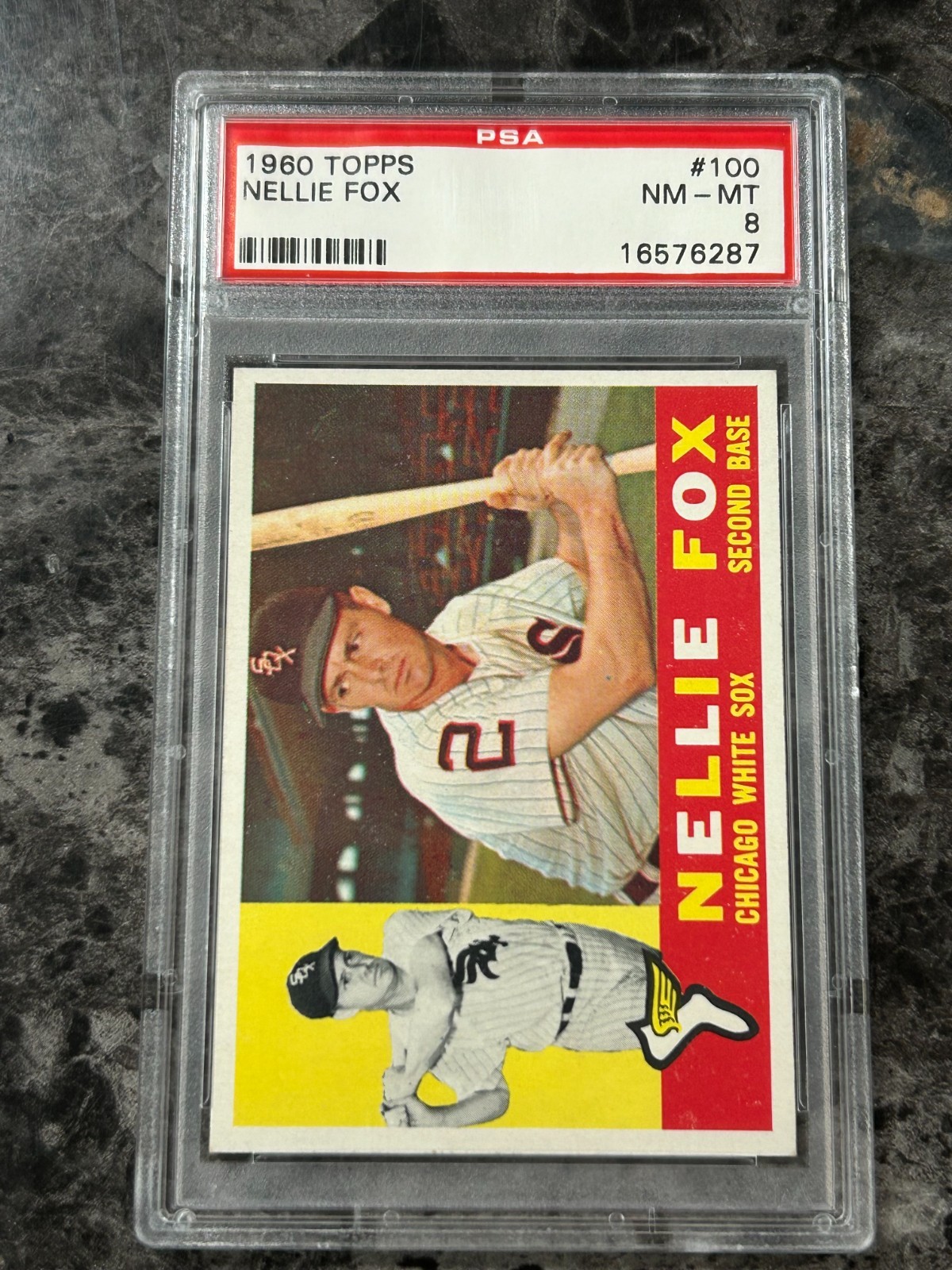 1960 Topps - Nellie Fox #100 PSA 8 @SC4