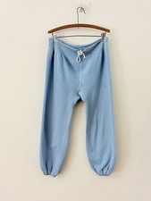 VTG 1960s Cotton Gusset Blue Sweatpants Drawstring Mens 32x28