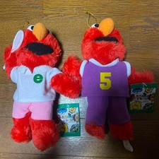 Sesame Street Elmo Plush Set 2 Piece Authentic Vintage Showa Era Toy