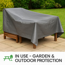 Waterproof 50gsm Grey Tarpaulin – Lightweight Garden & Outdoor Camping Cover