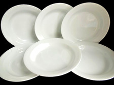 8 Corelle Winter Frost WHITE FLAT RIM BOWLS Pasta Soup Rimmed NEW w/Labels