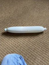 Antique 19th Century Victorian Milk  Glass Rolling Pin  Possibly Nailsea 