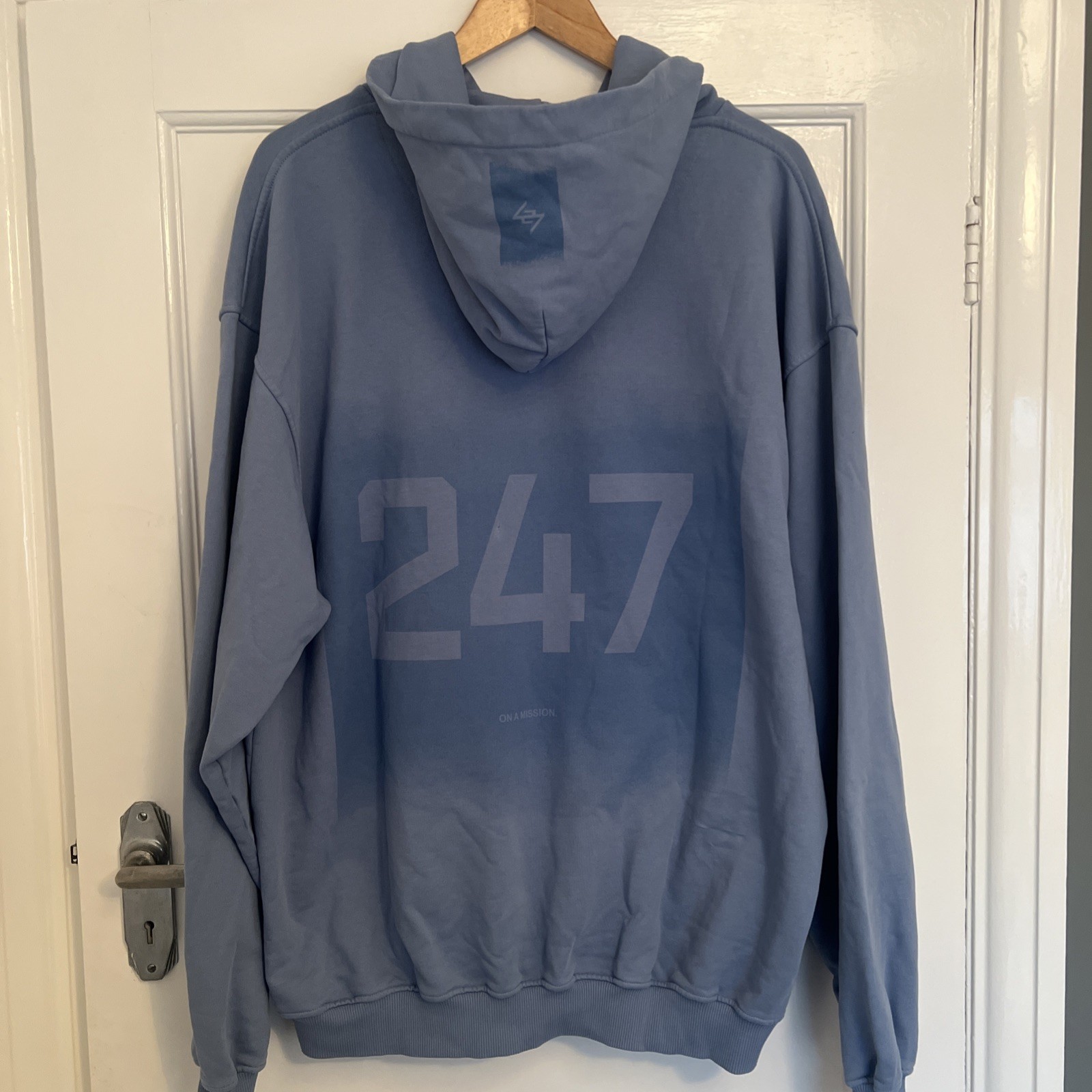 Mens L Oversize Blue 247 Represent Hoodie Nwot Size Large image 6