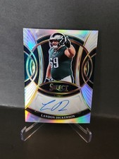 Landon Dickerson 2025 Panini Select Signatures AUTO Silver Prizm  SP-LDN