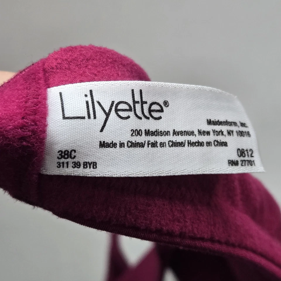 Sujetador mujer Lilyette 38C rosa camiseta con aros correas ajustables Foto 4 de 4