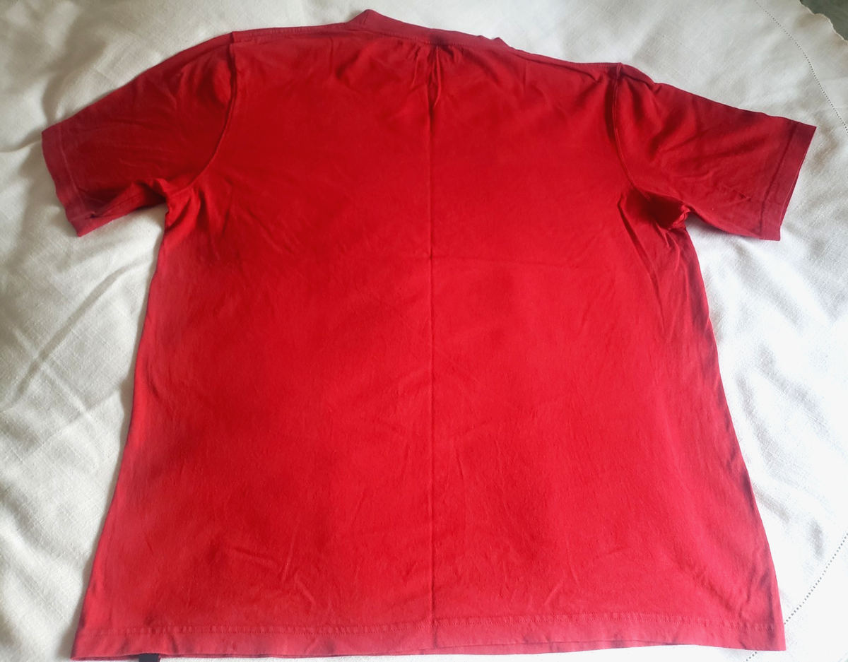 Vintage 1996 DRUNK MUNKY Mens XL Red T-Shirt Multicolor Graphic