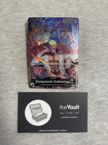 OP04-019 Donquixote Doflamingo Alt Art Leader One Piece TCG English LP READ!