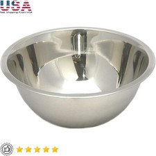 Stainless Steel Mixing Bowl 3Qt Brushed Kitchen Cooking Dishwasher Safe New