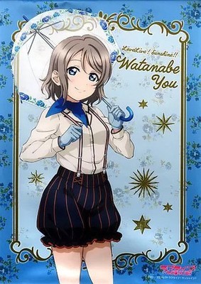 Love Live Sunshine A2 Tapestry You Watanabe Umbrella White