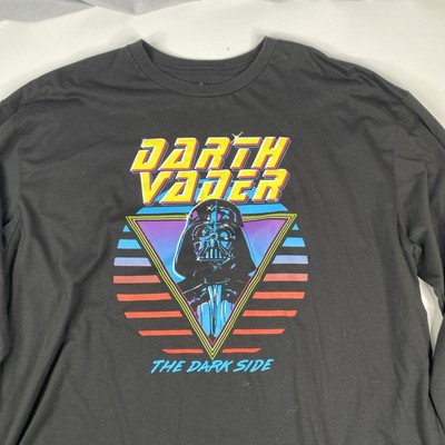 Star Wars Retro 80s Long Sleeve Darth Vader Dark Side Graphic T