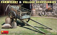 1:35 Miniart Farm Cart & Village Accessories Kit MA35657 Modellbau