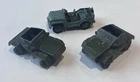 3 x Vintage Dinky Toys Military Vehicles - Austin Champ & 2 x Scout Car