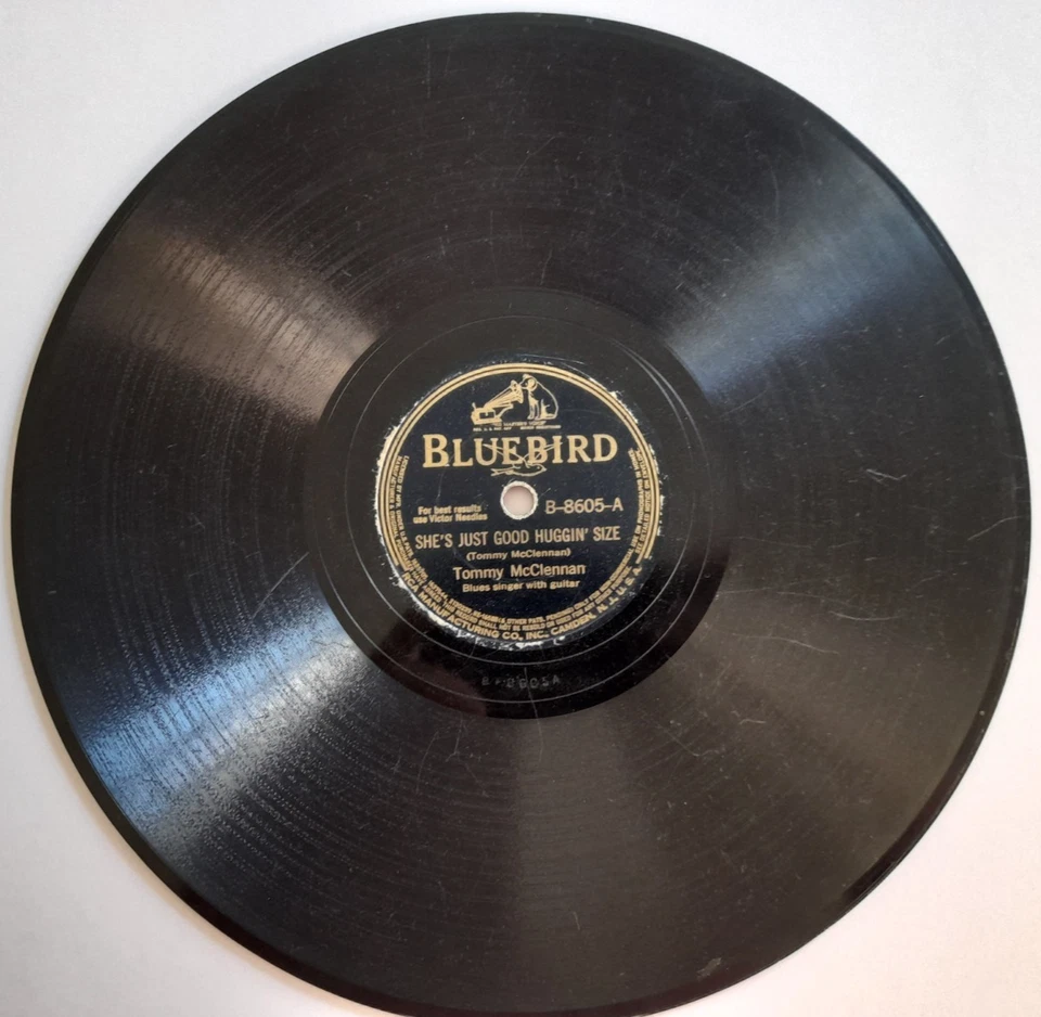 Tommy McClennan – She's Just Good Huggin' Size / My Little Girl (Bluebird B8605) - Image 3 of 4