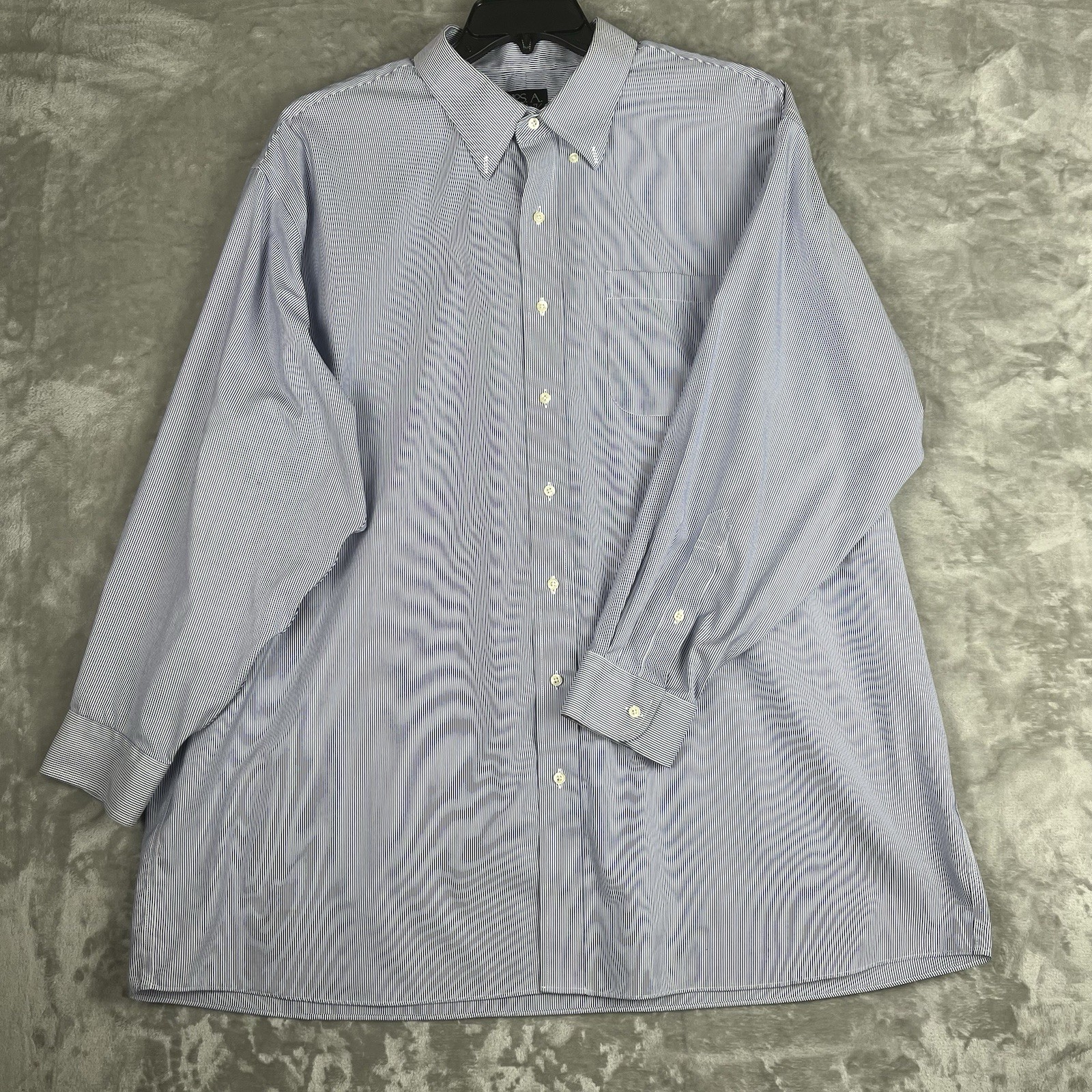 Jos A Bank Travelers Collection Plaid Button Down Shirt Men’s Xl Green