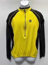 MEN'S CASTELLI ITALIA ITALY CYCLING BICYCLE SHIRT Half Zip LS JERSEY SIZE XL