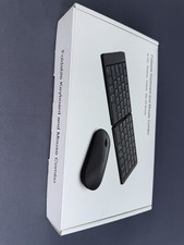 Foldable Keyboard With Mouse Combo Wireless Bluetooth Compact