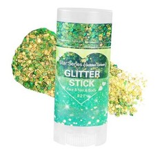 Glitter Stick,Face Hair Body Glitter Makeup Shifts Green to Chameleon Green