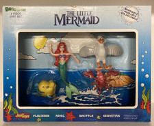 Rare Vintage Little Mermaid Figures Bend-ems Bendable 4pc Gift Set 1991 Justoys Rare Vintage Little Mermaid Figures Bend-ems Bendable 4pc Gift Set 1991 Justoys