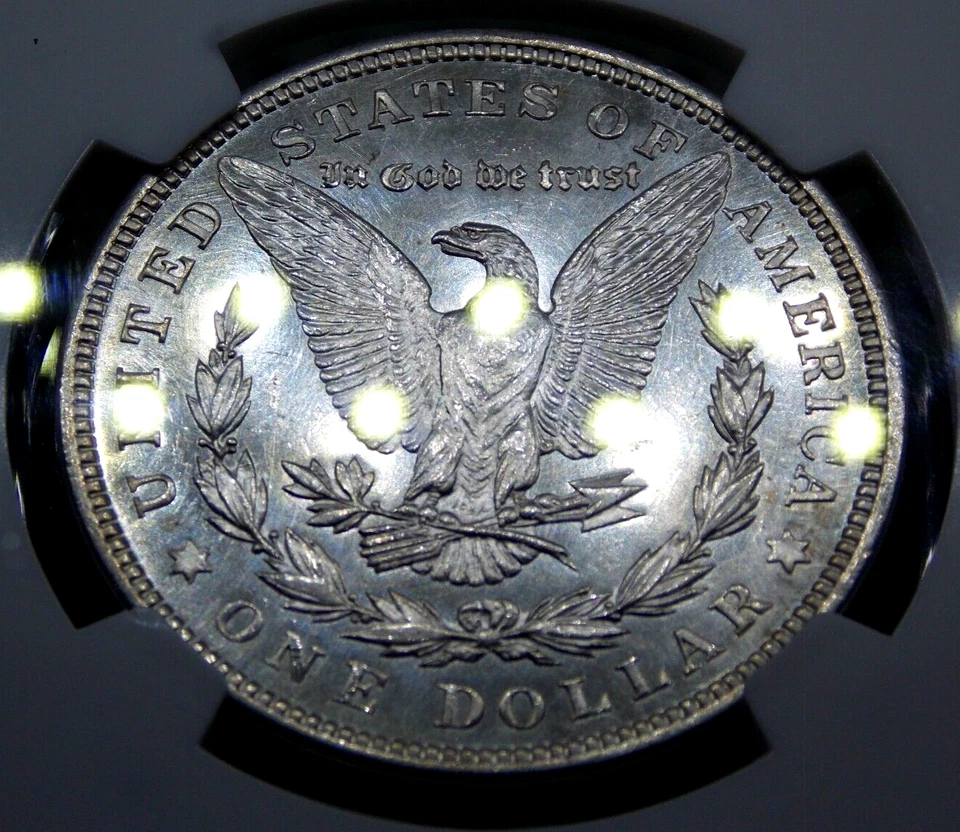1921 "P" Morgan SILVER Dollar $1 NGC MS64 PL #001 *PROOF LIKE* BU Unc ECC&C, Inc - Image 4 of 4