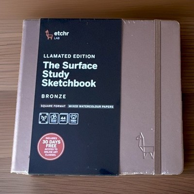 Etchr Lab Llamated Edition Surface Study Sketchbook 7x7 in Mixed Media Bronze