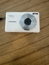 VIVITAR PopSnap Digital Camera VEC S124 2.4" Screen 1080 HD - White, Tested