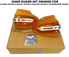 HANDGUARD KIT ORANGE FIT FOR ROYAL ENFIELD CLASSIC/BULLET/ELECTRA 350 & 500 UCE