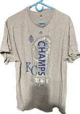 Kansas City Royals 2015 World Series Champions t-shirt Men's Size XL Gray